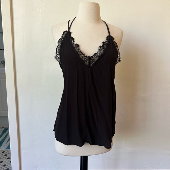 Urban Outfitters Backless Black Slip Blouse - Picture 2 of 8